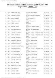 15. Saaraltarmlauf der LSG Saarlouis am 09. Oktober 1994 ...