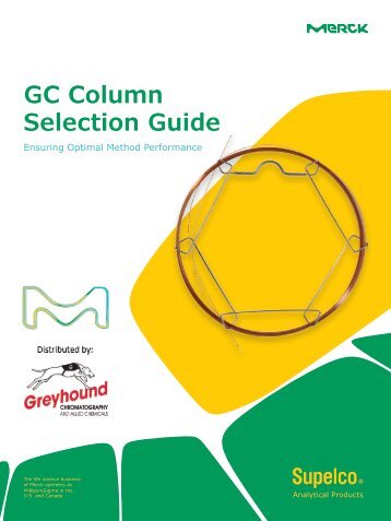 Merck Supelco GC Column Section Guide