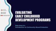 Introduction to Community-Based Evaluation