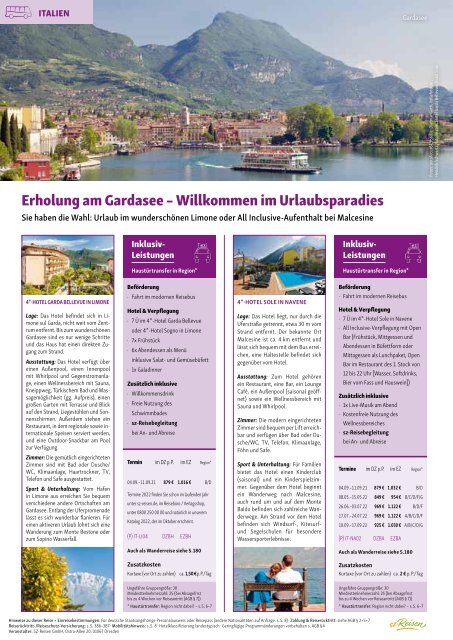 Urlaub & Wellness Reisen 2021/2022 von sz-Reisen 