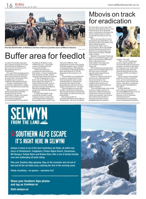 Ashburton Courier: July 29, 2021