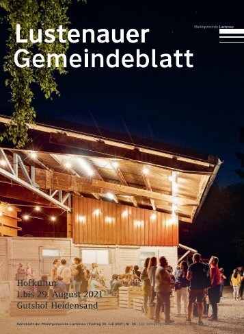 Lustenauer Gemeindeblatt Nr. 30 | Freitag 30. Juli 2021