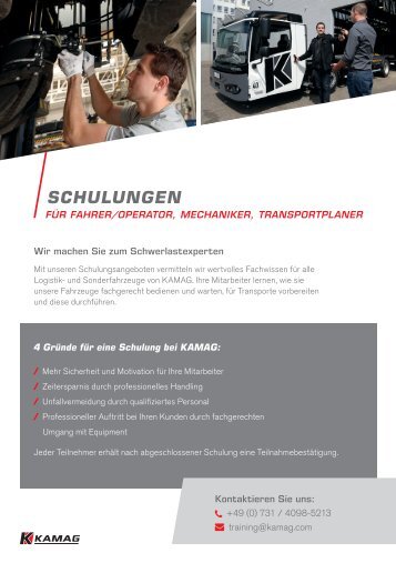 KAMAG Schulungen