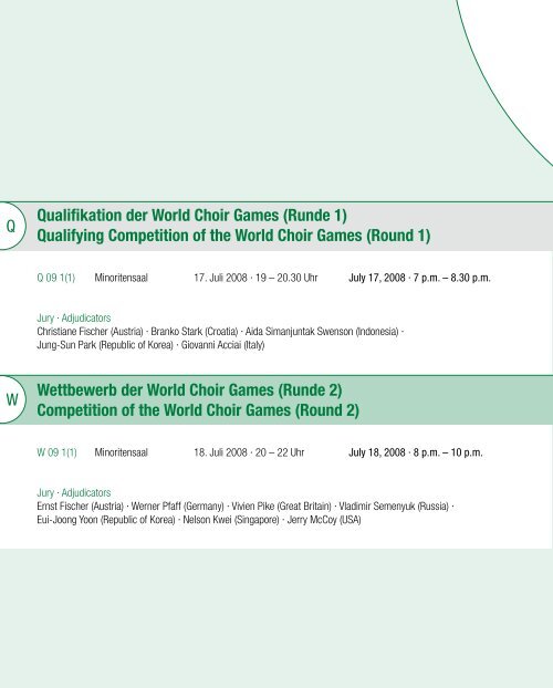 W Qualifikation Der World Choir Games Runde 1 Interkultur Com