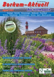 August 2021 Borkum-Aktuell - Das Inselmagazin