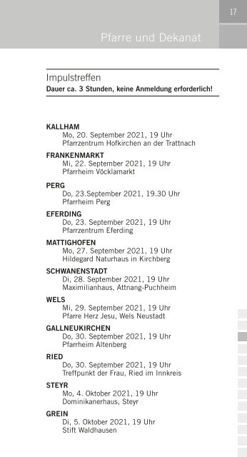 kfb Veranstaltungskalender 2021/2022