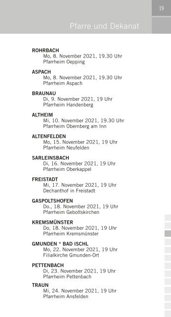 kfb Veranstaltungskalender 2021/2022