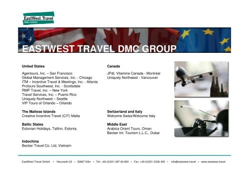 EastWest Travel Company Profile_DMC Overview - eibtm