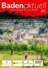 Baden aktuell Magazin August 2021