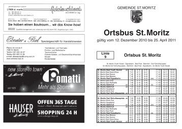 Ortsbus St.Moritz - Engadin Bus