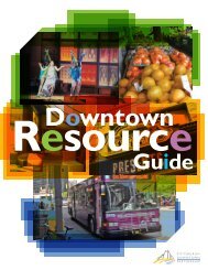 Owntown Re Sourc - The Pittsburgh Downtown Partnership