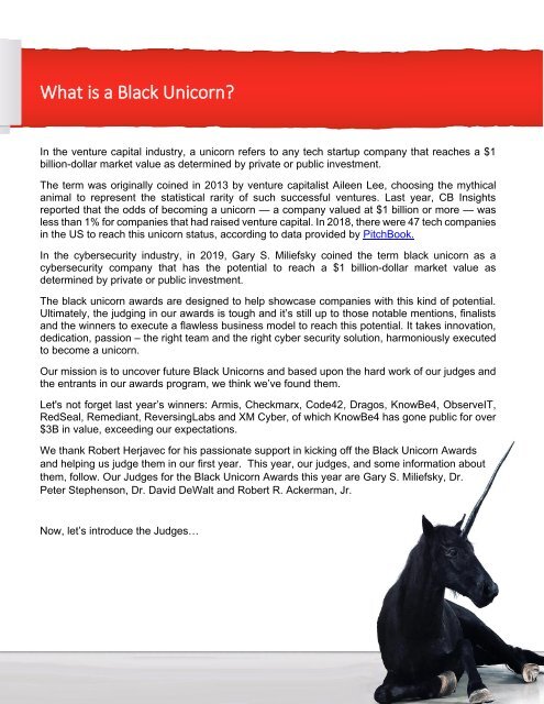 The Black Unicorn Report for 2021