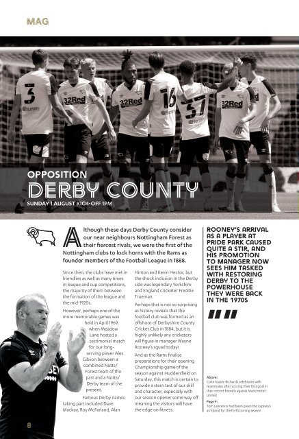 Notts  County v Derby County/York City