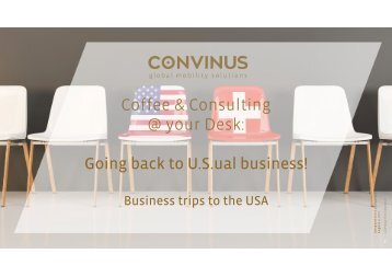 Coffee & Consulting - Going back to U.S.ual business