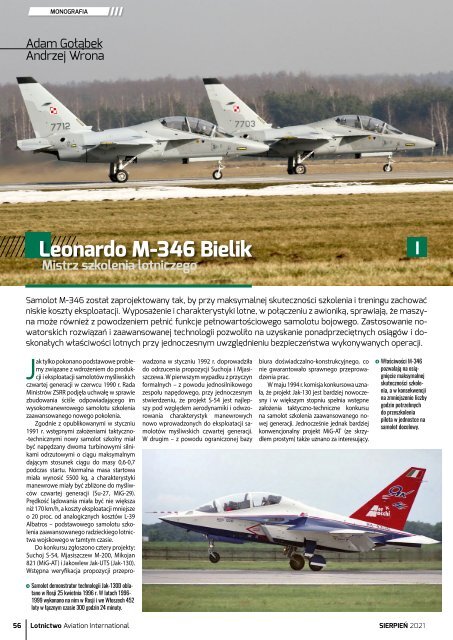 E-wydanie Lotnictwo Aviation International 8/2021