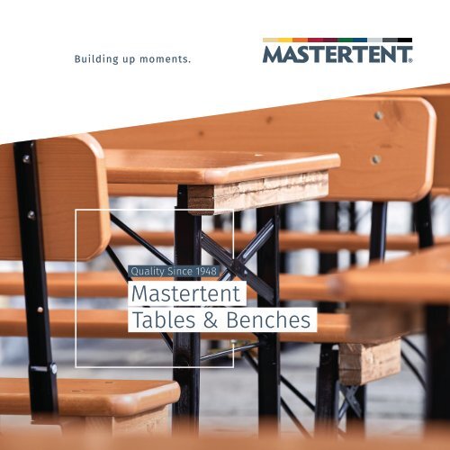 Mastertent Tables and Benches Full Catalog 2021
