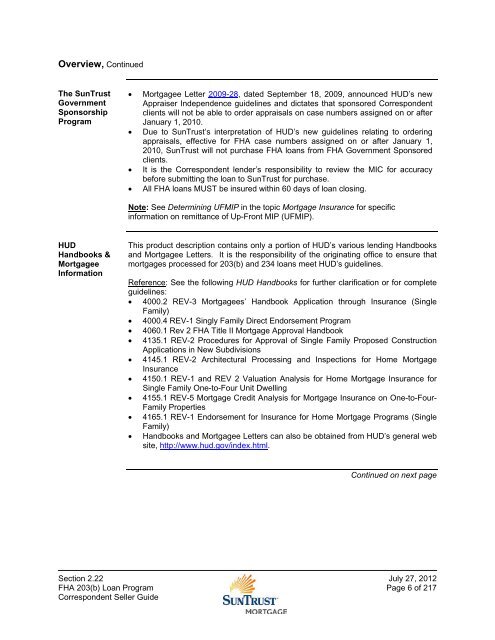 The FHA 203(b) Loan Program - STM Partners