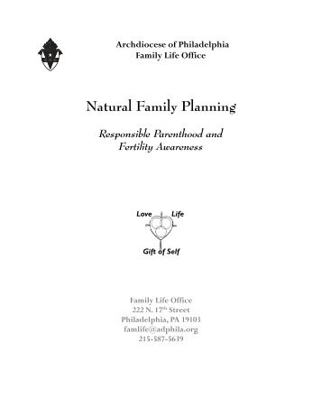 Responsible Parenthood and Fertility Awareness - Archdiocese of ...