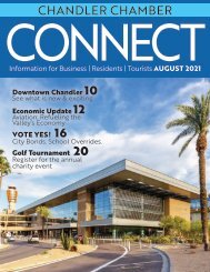 Chandler Chamber CONNECT Magazine - August 2021 Issue