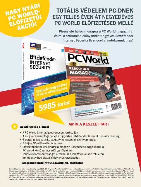 Computerworld magazin 2021.08.04. LII. évfolyam 15. szám