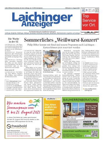 Laichinger Anzeiger 04.08.2021