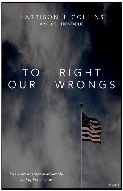 To Right Our Wrongs FLEX - Full score