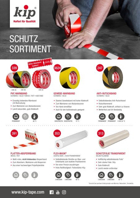 Schutzsortiment Flyer