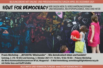 2. und 3.10.2021: „BETZAVTA/ Miteinander“ – Wie demokratisch leben und handeln? – Praxis-Workshop