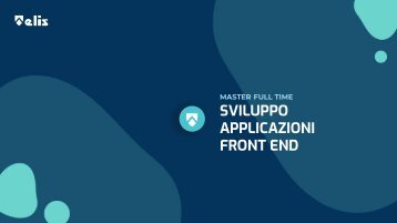 MASTER SVILUPPO APPLICAZIONI FRONT END