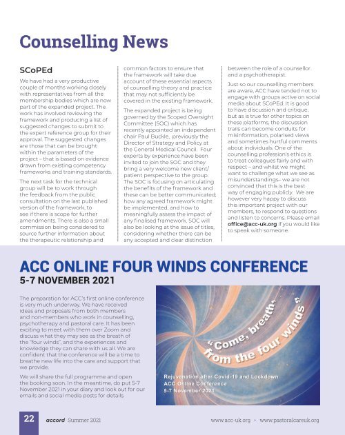 ACC Accord Summer 2021 Issue 111