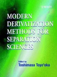 Modern Derivatization Methods for Separation Sciences