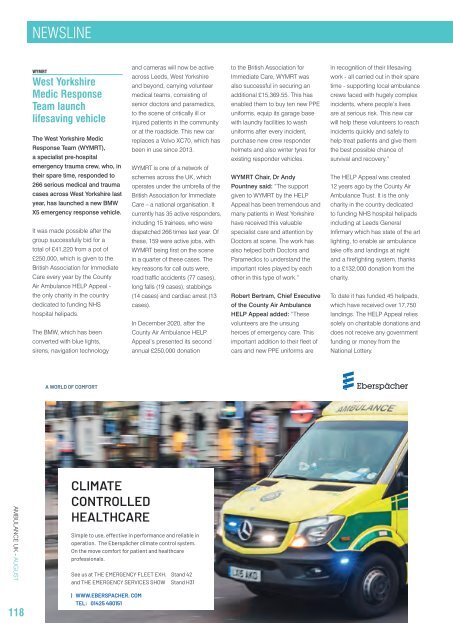 Ambulance UK August 2021