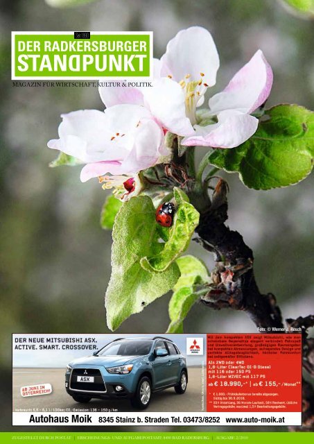 Radkersburger Standpunkt - Ausgabe 02/2010 - Steirische Volkspartei