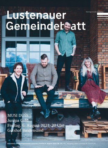 Lustenauer Gemeindeblatt Nr. 31 | Freitag 6. August 2021