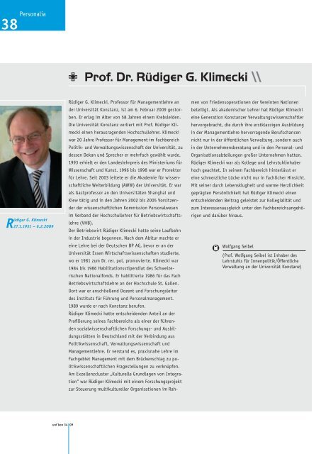 Prof. Hans Theile - KOPS - Universität Konstanz