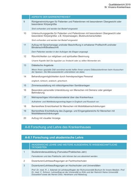 Qualitätsbericht 2019 - St. Vinzenz-Krankenhaus