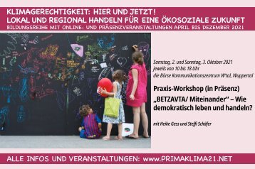 Praxis-Workshop: „BETZAVTA/ Miteinander“ – Wie demokratisch leben und handeln? 