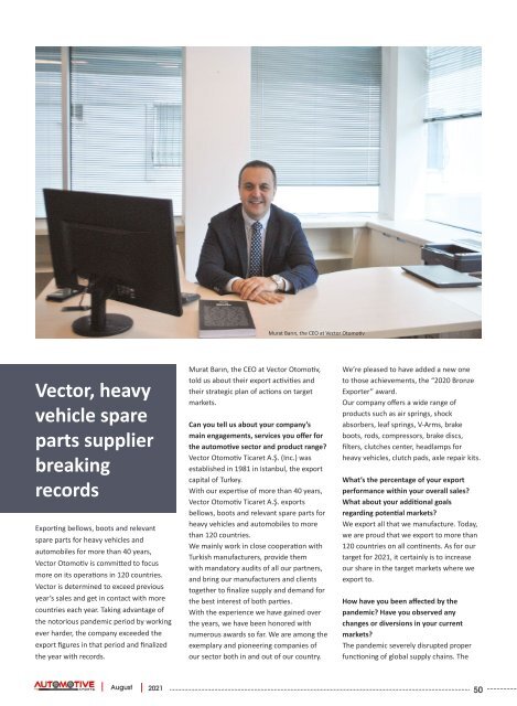 Automotive August 2021