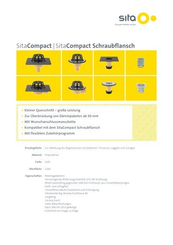 SitaCompact |Sita Compact Schraubflansch - Sita Bauelemente