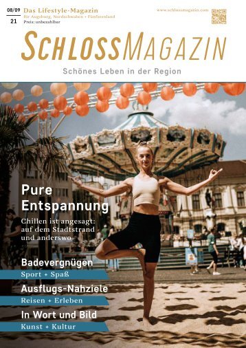 SchlossMagazin Augsburg Nordschwaben + Fünfseenland August + September 2021