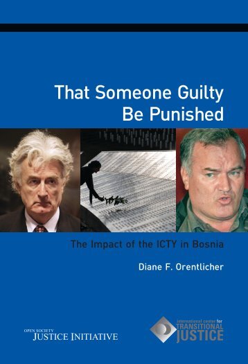 That Someone Guilty Be Punished - International Center for ...