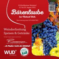 Weindorfzeitung Bärenlaube 2021