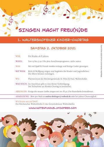 SINGEN MACHT FREUNDE - 1. Waltershofener Kinder-Chortag