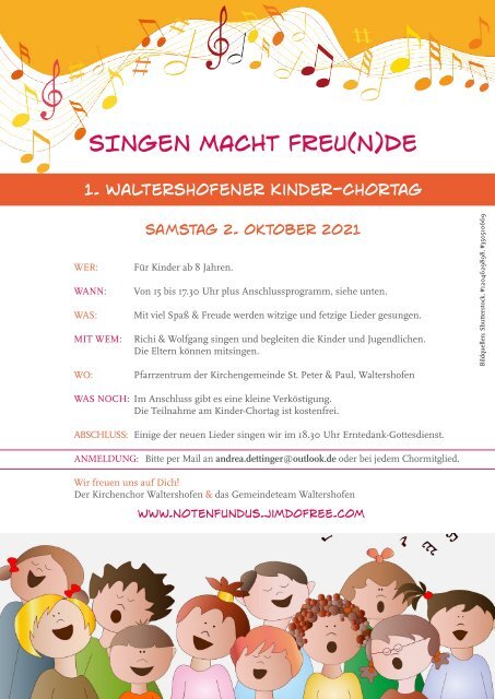 SINGEN MACHT FREUNDE - 1. Waltershofener Kinder-Chortag