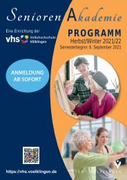 Virtueller Blätterkatalog Seniorenakademie Herbst/Winter 2021-2022