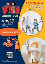 Virtueller Blätterkatalog Junge VHS Herbst/Winter 2021-2022