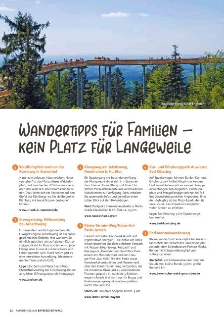 Familienurlaub Bayerischer Wald 2022
