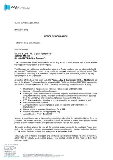A Guide For Creditors Ppb Advisory