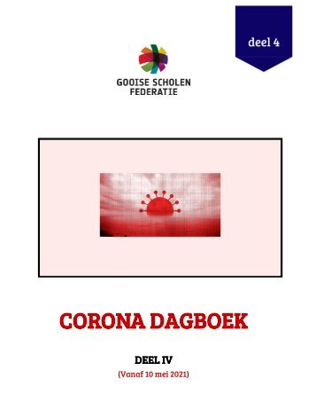 CORONA DAGBOEK deel IV