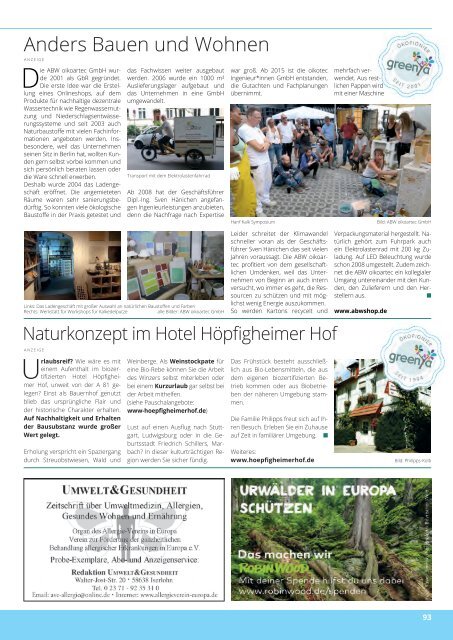 greenya | Das grüne Branchenbuch 2021/2022 Hamburg & Schleswig-Holstein